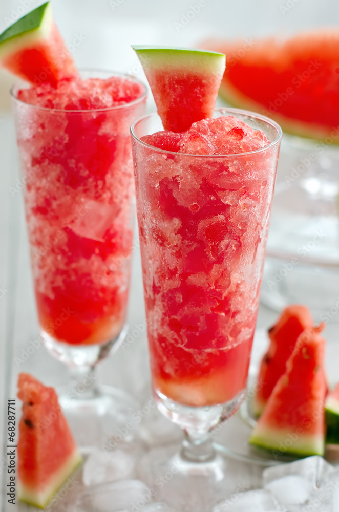 Frozen watermelon juice beverage refreshment Frozen watermelon juice beverage refreshment