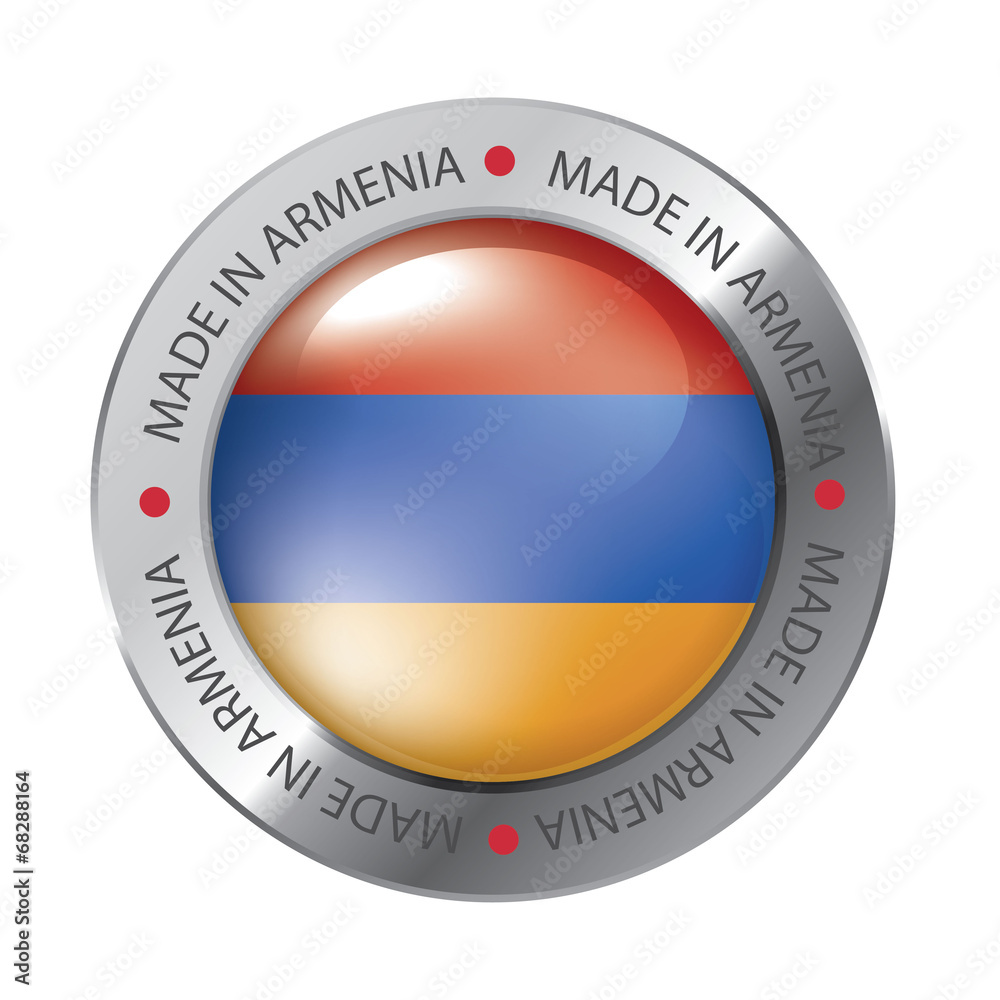 Made in Armenia seal, Armenian Flag (vector Art) Made in Armenia seal, Armenian Flag (vector Art)
