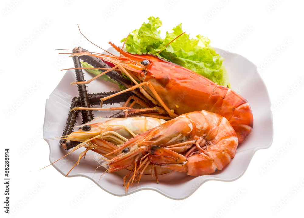 Giant Freshwater Prawn and king prawns Giant Freshwater Prawn and king prawns