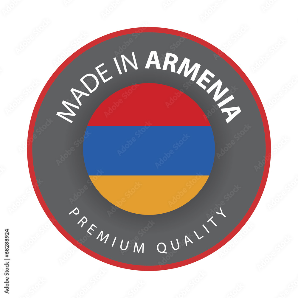 Made in Armenia seal, Armenian Flag (vector Art) Made in Armenia seal, Armenian Flag (vector Art)