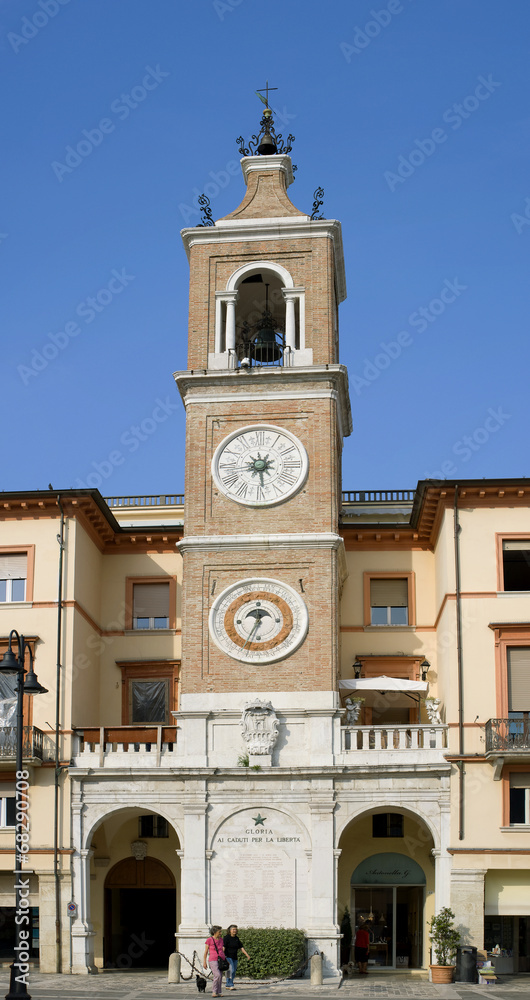 Rimini's Historic Centre, Piazza Three Martyrs, Clock Tower