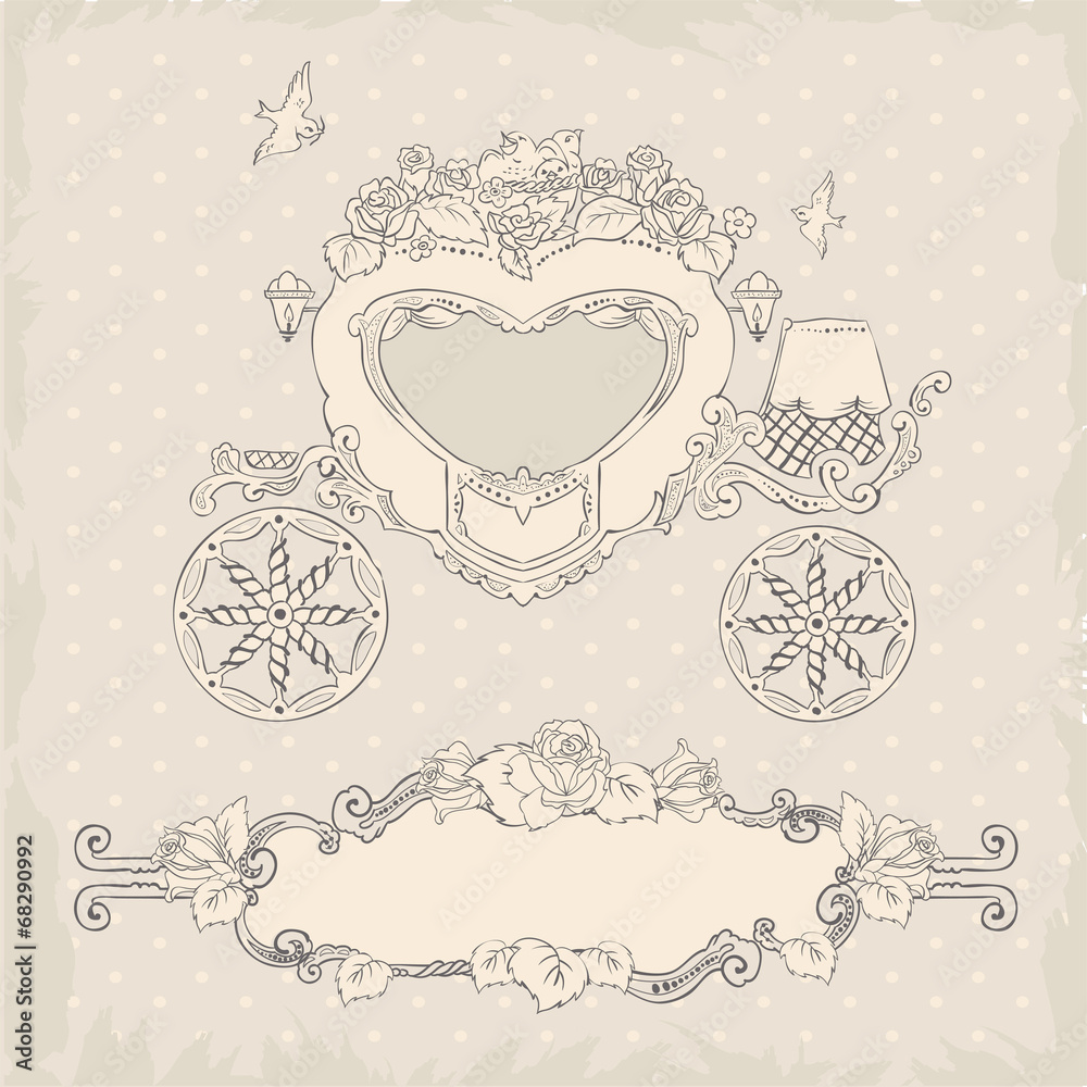 Coach. Template Wedding Invitation Coach. Template Wedding Invitation