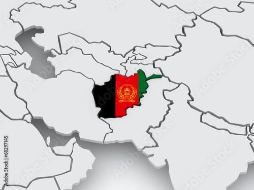 Map of worlds. Afghanistan.