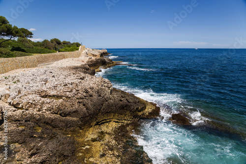 Antibes, France. The rocky coast - 2