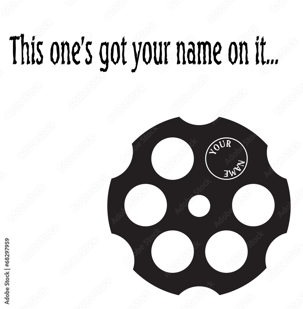 Revolver Silhouette Stock Vector | Adobe Stock