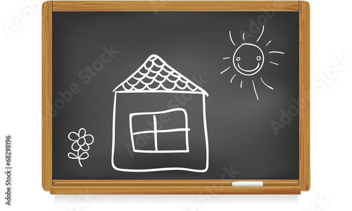 Tableau d'école : maison