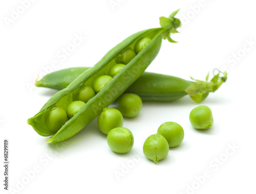 sweet fresh green peas