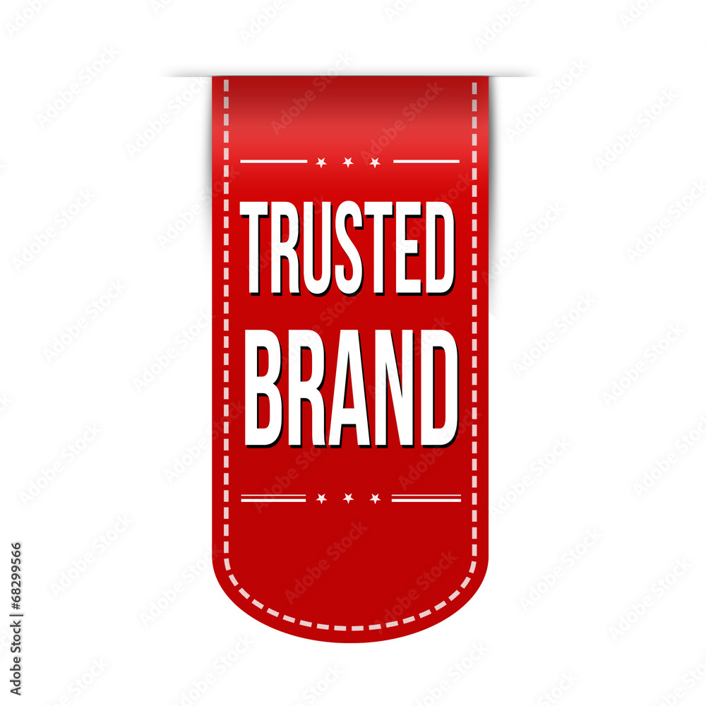 Trusted brand banner design Trusted brand banner design
