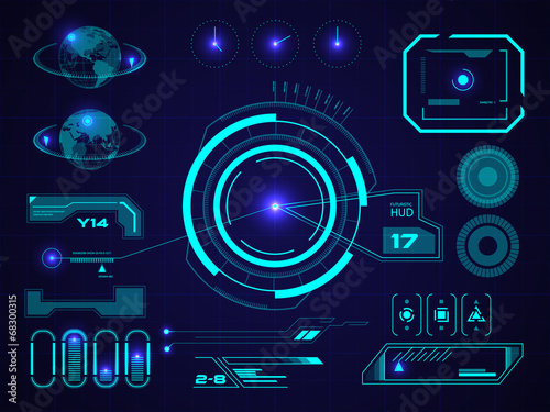 Futuristic user interface HUD