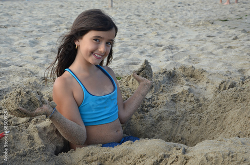 Mädchen am Strand