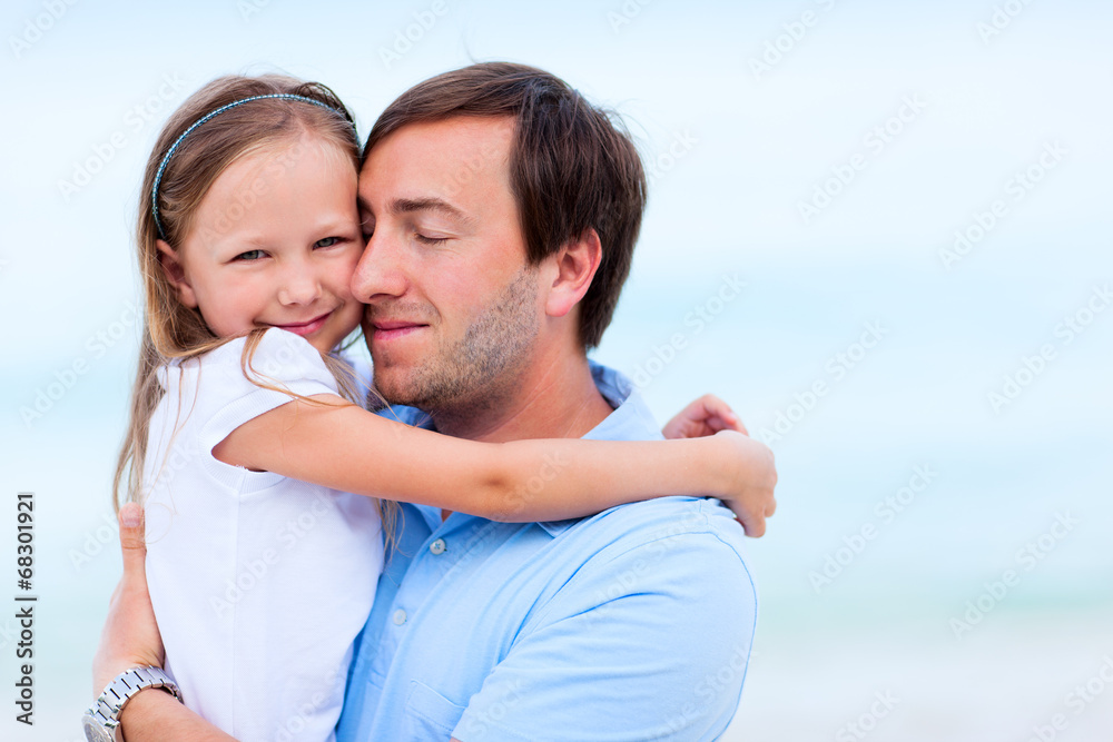 Fototapeta premium Father and daughter
