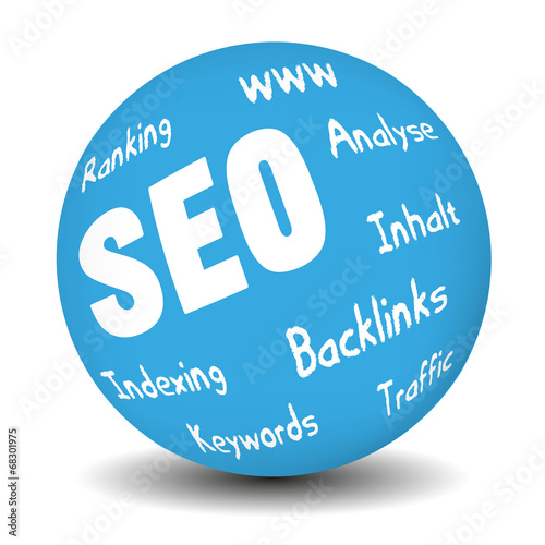 SEO Kugel hellblau