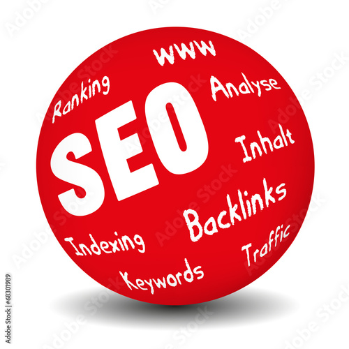 SEO Kugel rot