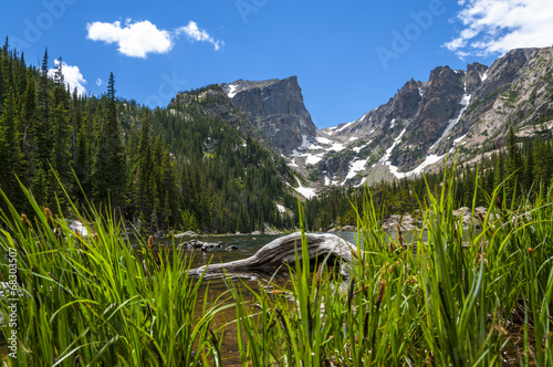 Dream Lake with Hallett Peak and Flattop Mountain photo