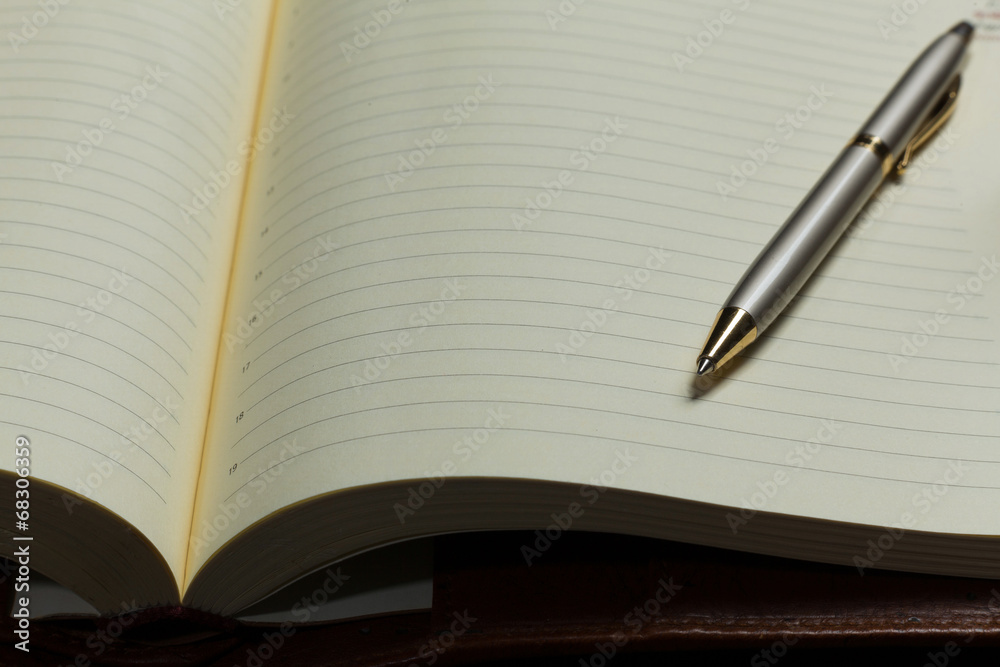 Notepad and pen Notepad and pen