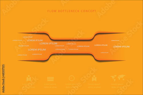 word flow through  bottleneck