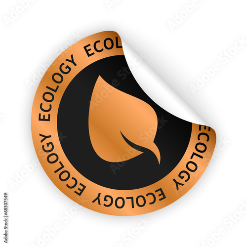 vector ecology bent sticker