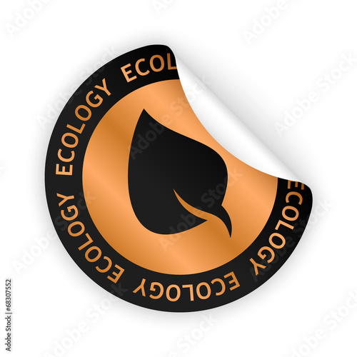vector ecology bent sticker