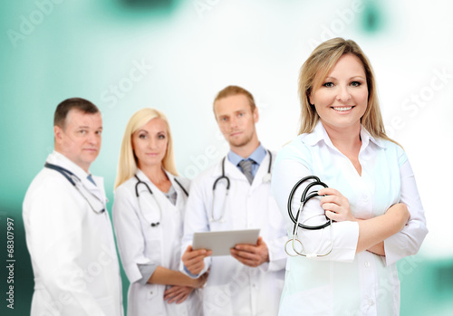 Medical workers in hospital
