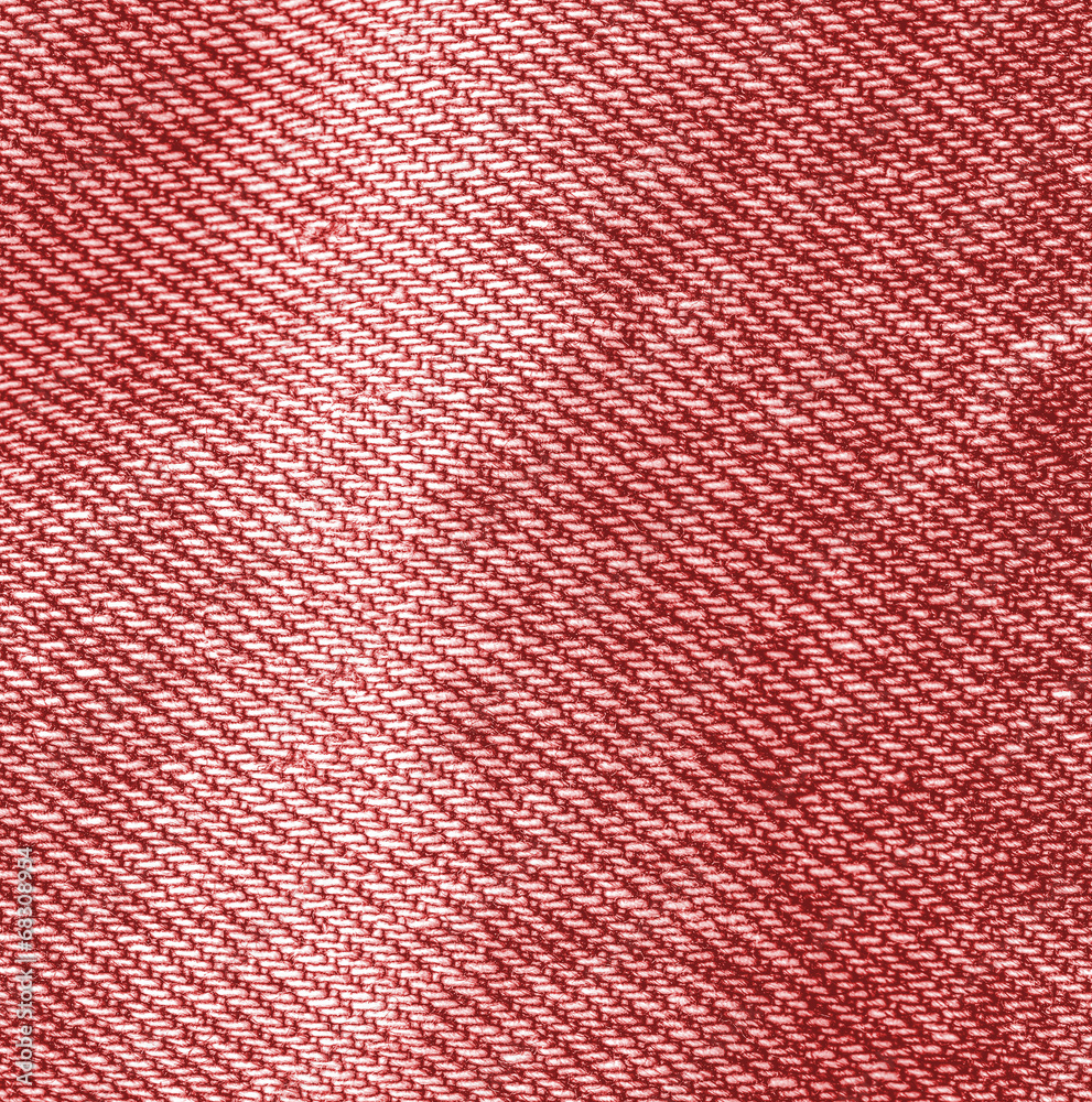 Fototapeta premium worn red denim fabric texture