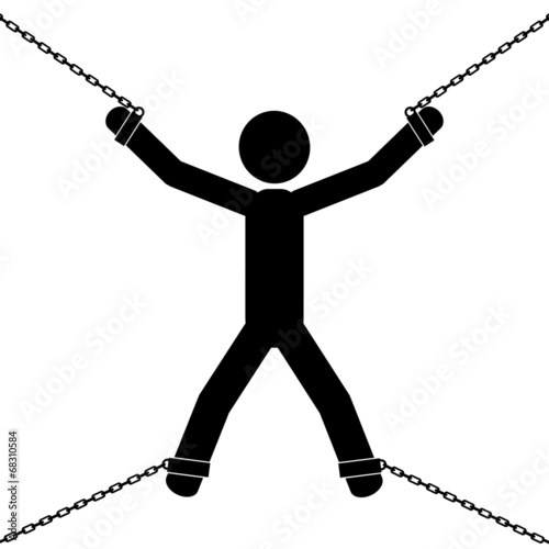 In chains