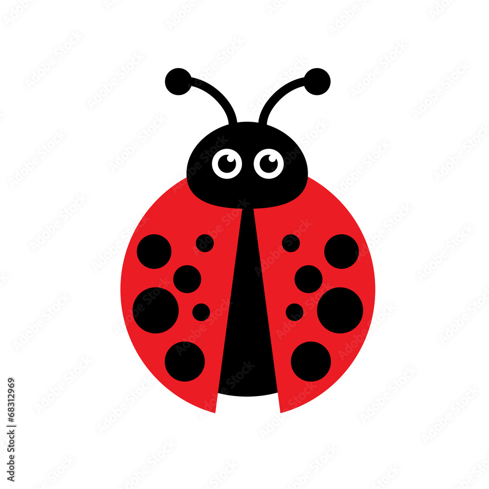 Fototapeta premium Vector sign ladybug