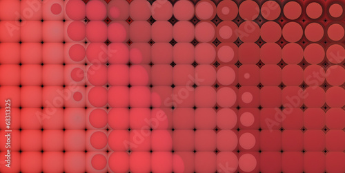 Canvastavla 3d abstract tiled mosaic background in red pink