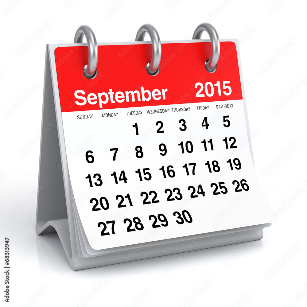 September 15 Calendar Stock Illustration Adobe Stock