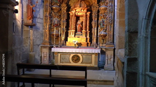 Interior of Santiago de Compostela cathedra