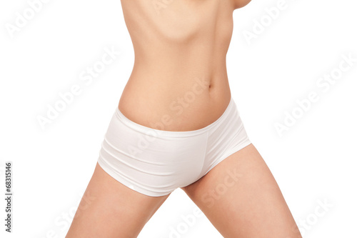Φωτογραφία Female body in underwear isolated on white