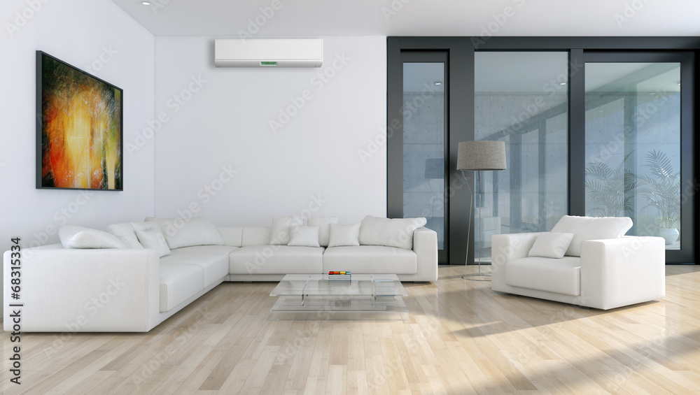 Fototapeta premium Interno con aria condizionata