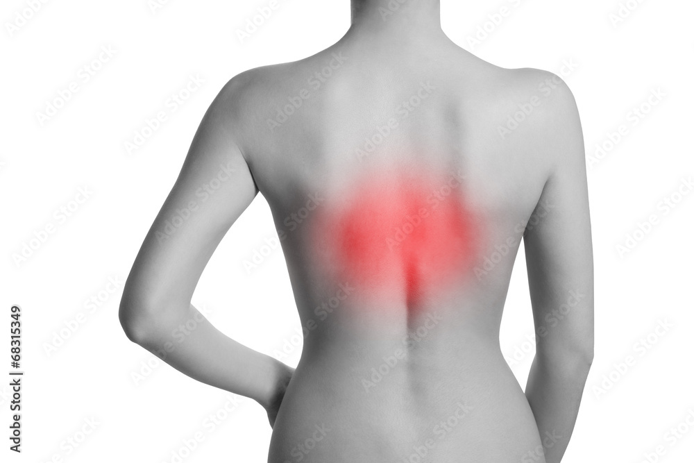 Fototapeta premium Woman suffering from backache