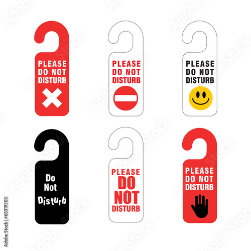 Do not disturb sign