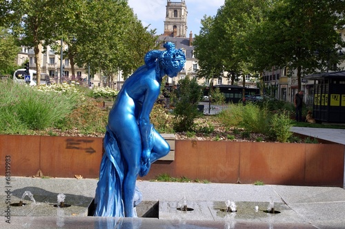 Obraz na plátne La baigneuse bleue