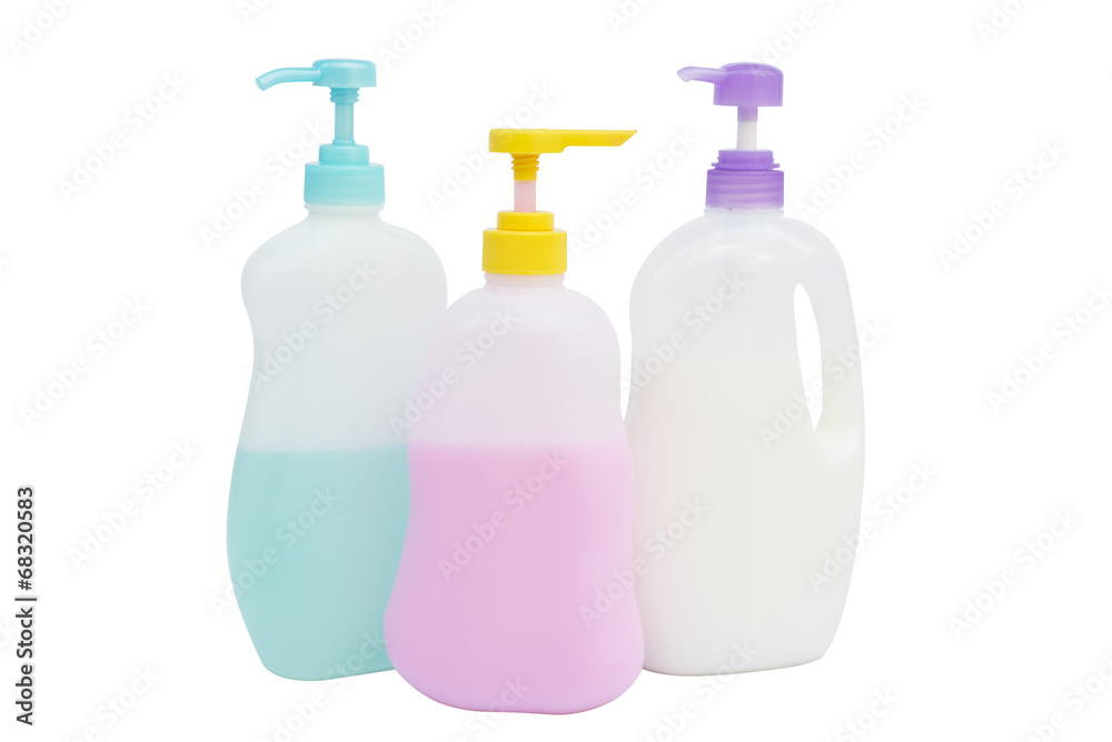 Liquid soap pump bottle isolated.