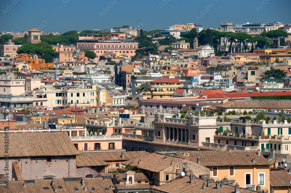 rome roofs view