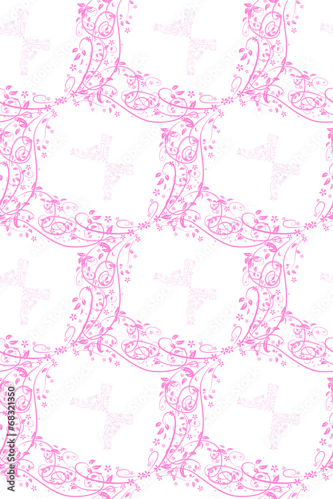pink leaves seamless background pink leaves seamless background
