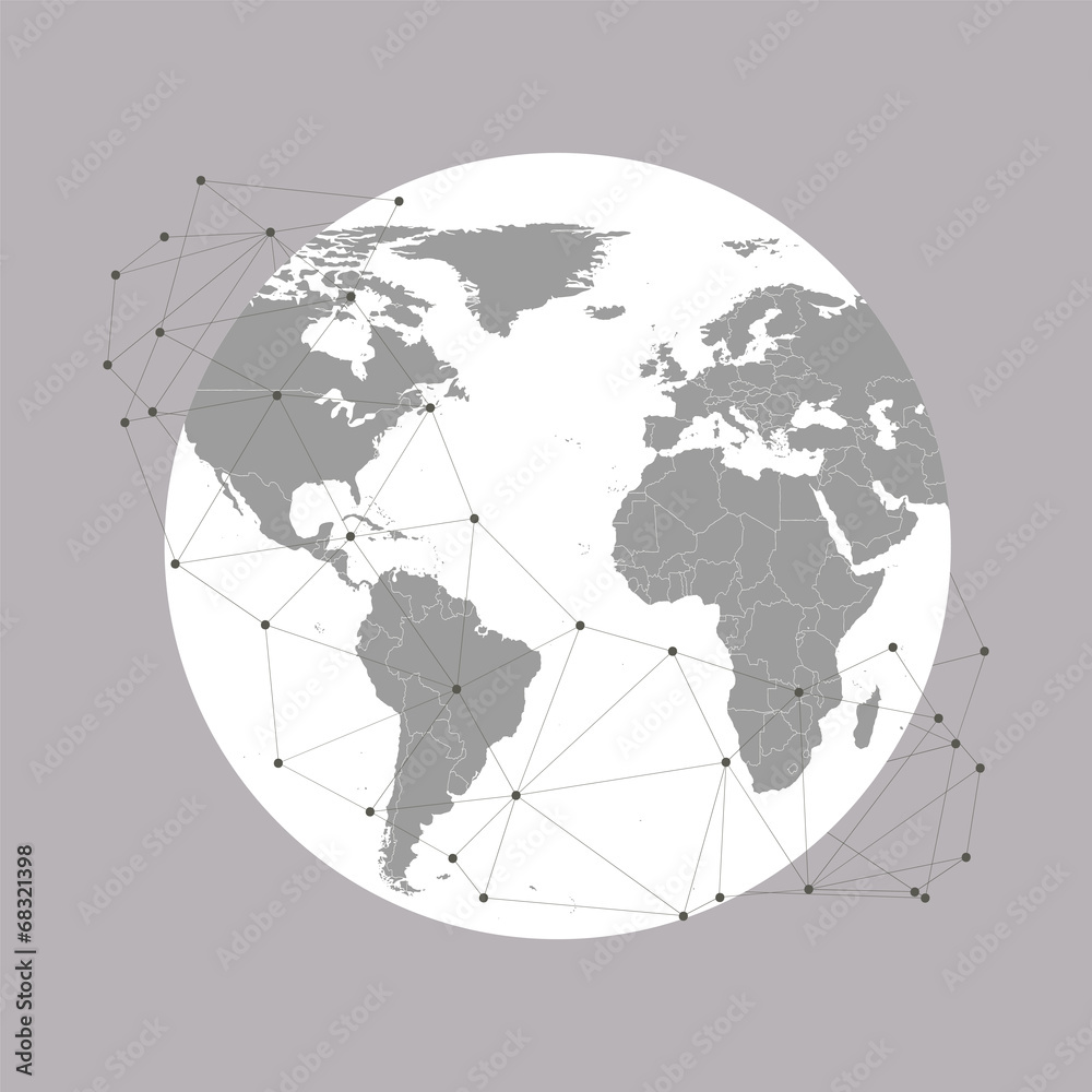 World globe Vector Illustration, background for communication World globe Vector Illustration, background for communication