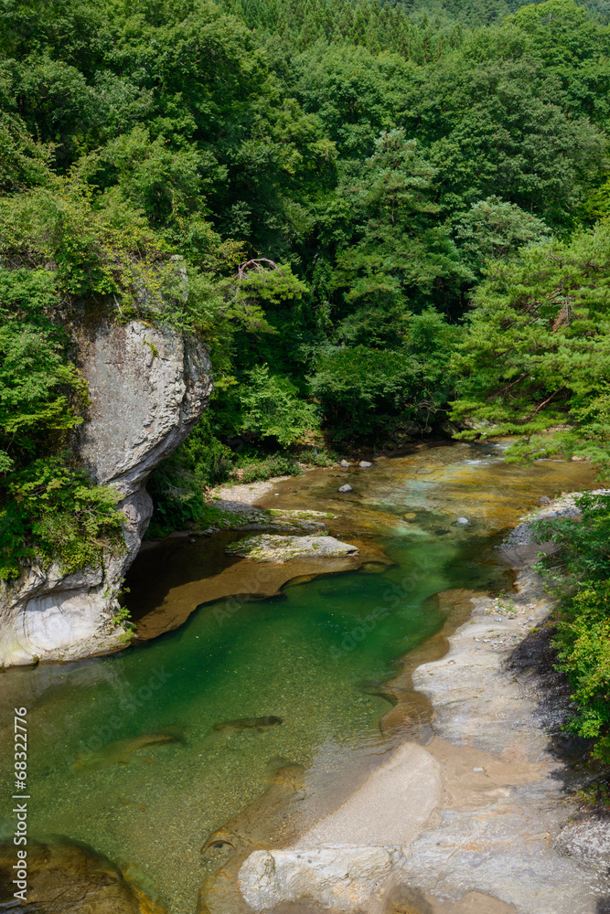 Fukiware Falls in Gunma, Japan