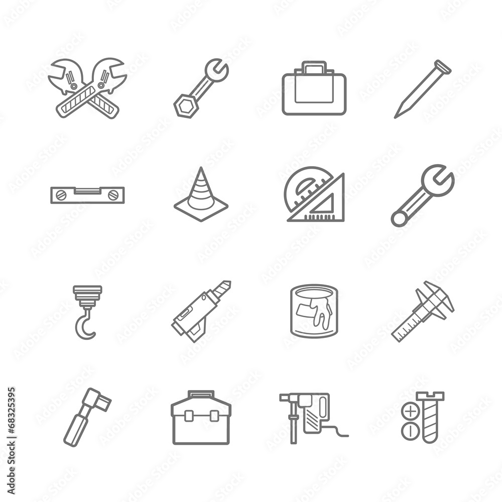 Tools icons eps.10 Tools icons eps.10