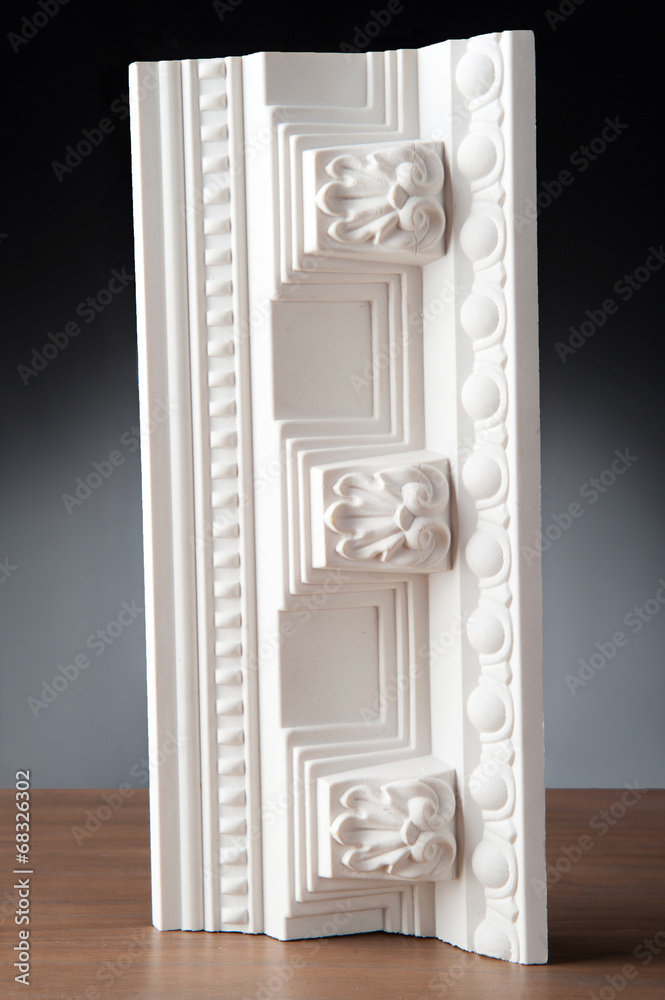 Fototapeta premium White Stucco modling