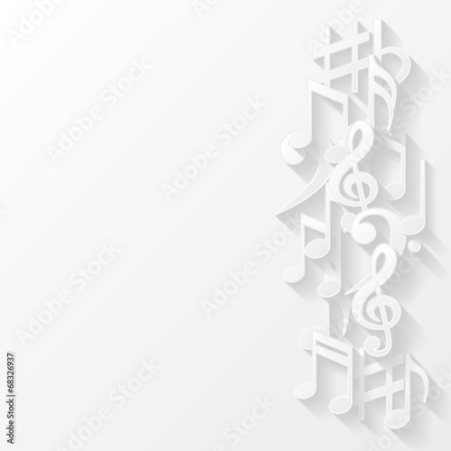Abstract background with musical notes
