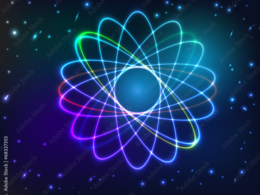 Abstract background with colorful plasma illustration