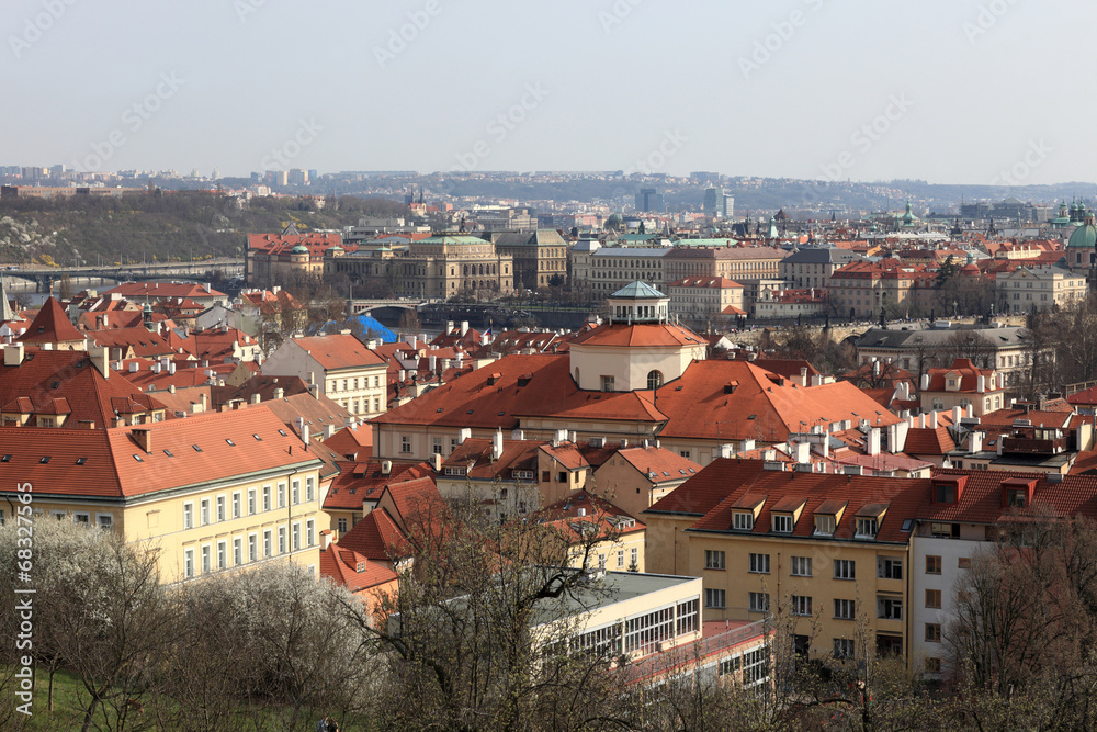 Prague landscape in spring