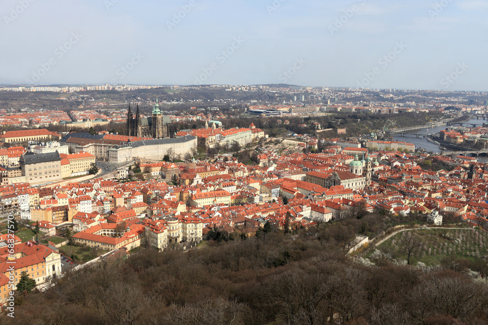 Prague skyline from Petrin hill