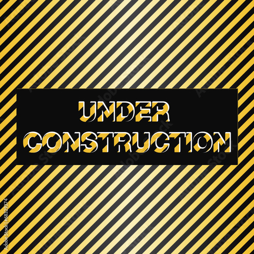 under construction sign; vector