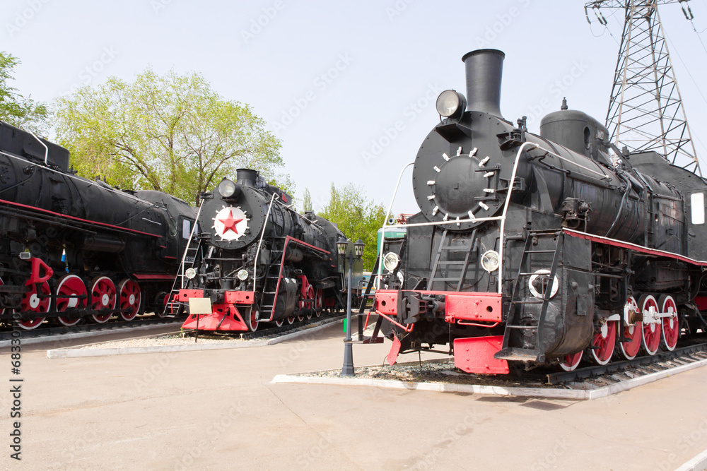 Fototapeta premium Rail road locomotive