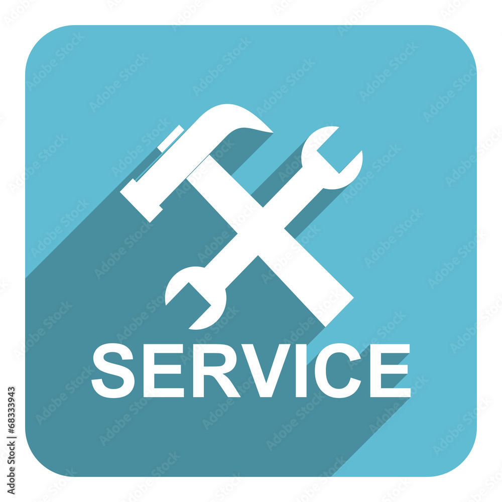Obraz premium service flat icon