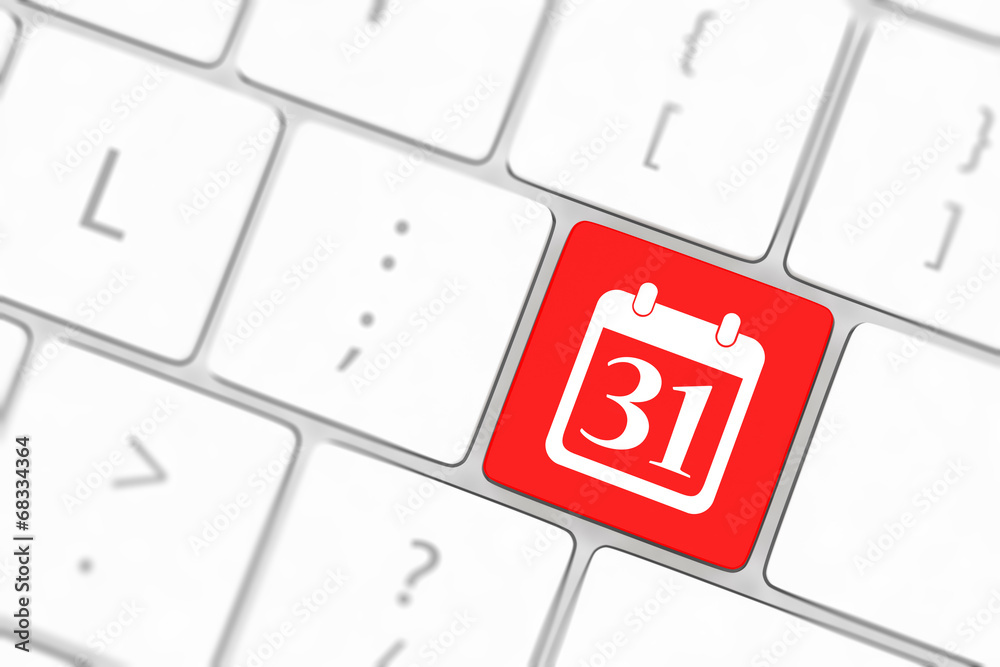 Calendar Icon on Computer Keyboard Calendar Icon on Computer Keyboard