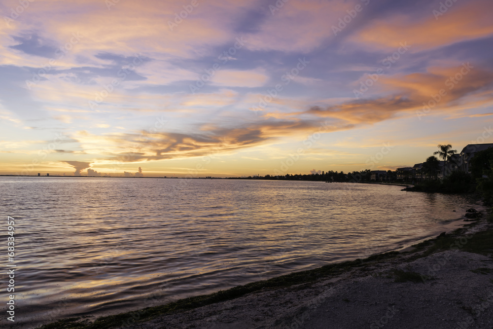 Sunrise At Sanibel Island, Florida - USA